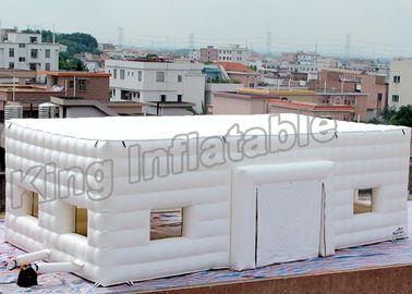 Double Layer Inflatable Event Tent Wedding Cube Tent With White Or Pink Color
